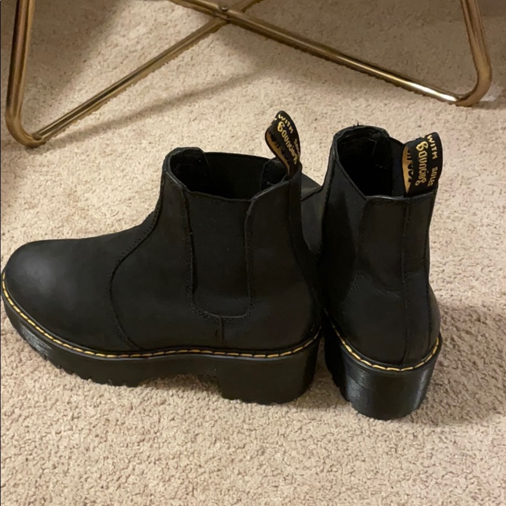 Slip on Doc Martens Platform Booties